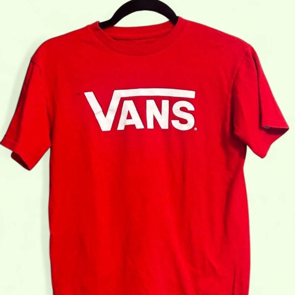 Red vans classic cotton t shirt